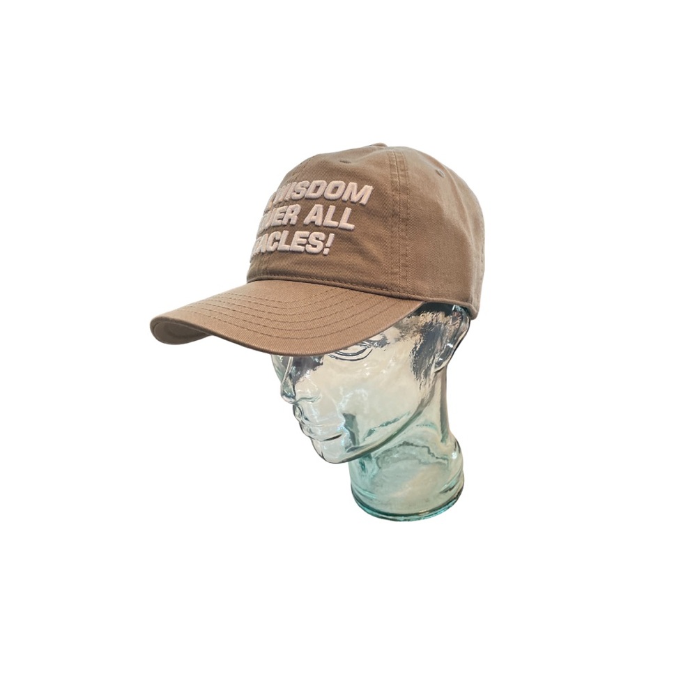 Tan Baseball Cap with Motivational Text - Picture 2 of 5